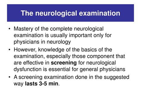 neuro package test|neurological exam.